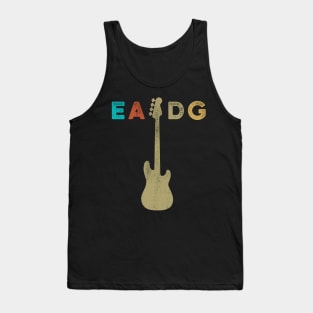 Vintage Four strings EADG bass guitar desgin Tank Top